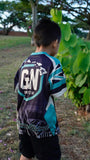 Hawaii Tribal (Black) - Kids Jersey (Short Sleeve)