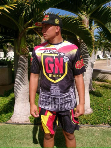 Iolani Palace (Black/Yellow) - Jersey (Short Sleeve)