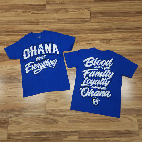 Ohana Over Everything (Blue) - Men's Cotton Tee