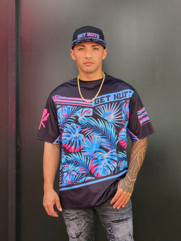 Monstera (Pink/Blue) - Jersey (Short Sleeve)