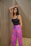 Floral (Pink) - Flowy Pants (Ladies)