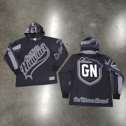 Ribbon (Grey) - Kids Jersey Hoodie (Long Sleeve)