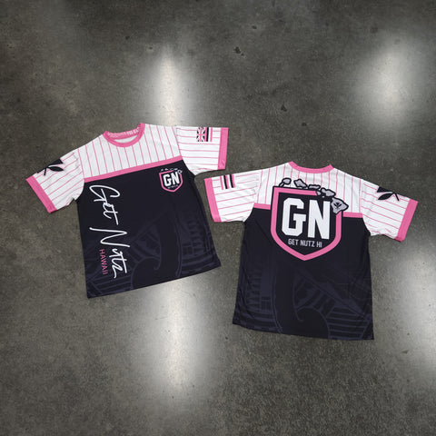 Pinstripe (Pink) - Kids Jersey (Short Sleeve)