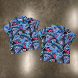 Monstera (Pink/Blue) - Aloha Shirt (Kids)