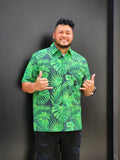 Monstera (Green) - Aloha Shirt (Adult)