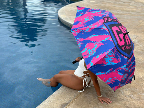 Tiger Camo (Pink/Blue) - Umbrella