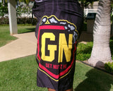 Iolani Palace (Black/Yellow) - Men's Surf Shorts