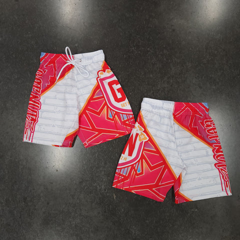 Graffiti (Pink) - Kids Surf Shorts